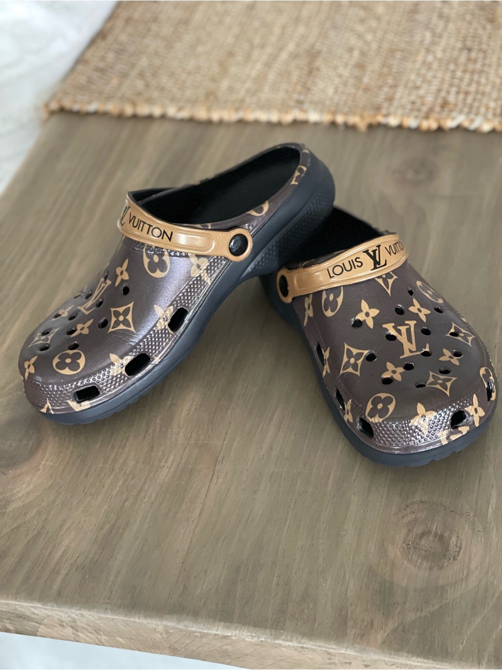 Brown & Gold Clogs